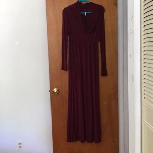 Maroon maternity dress!
